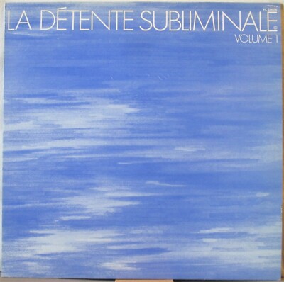 VANGELIS & DENIS LEPAGE La Detente Subliminale Volume 1 LP Electronic   on RCA 