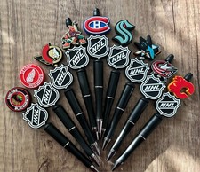 Sports Handmade beaded pens. Hockey. Collect, gifts, gift basket filler