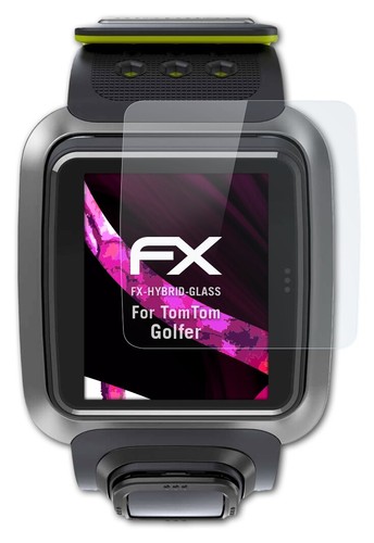 atFoliX Glass Protective Film for TomTom Golfer Glass Protector 9H Hybrid-Glass - Zdjęcie 3 z 5