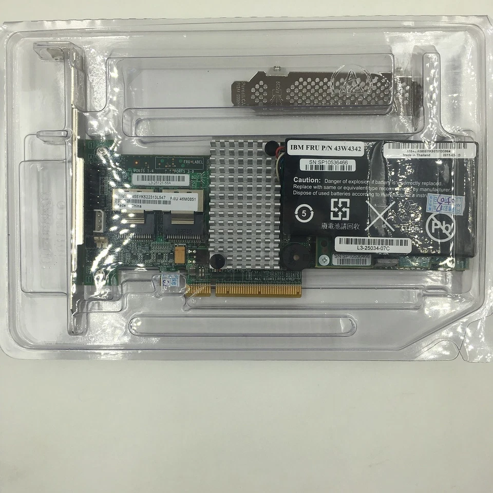 IBM M5015 / LSI Megaraid SAS 9260-8i SATA / SAS Controller RAID 5 6G +Battery - Bild 1 von 4