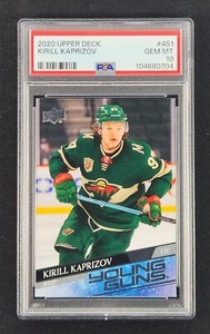 2020-21 Upper Deck Young Guns Kirill Kaprizov #451 Wild RC PSA 10 GEM MINT