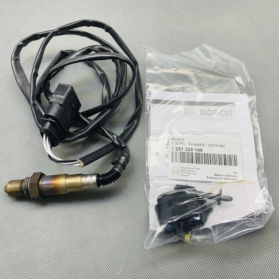 Juego de 2 sensores de oxígeno traseros aguas abajo Bosch 1K0998262 para Audi Quattro Foto 2 de 4