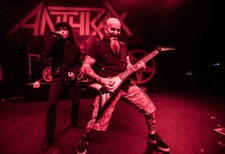 Joey Belladonna and Scott Ian of Anthrax in concert at the Metal A- Old Photo 1