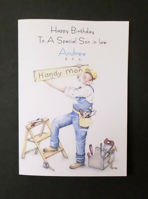 Personalised Birthday Card - Son in law Son Grandson Brother Nephew | eBay