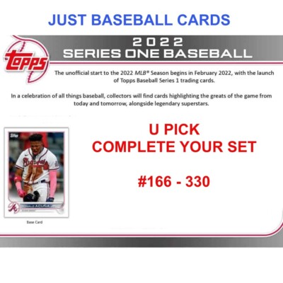 U PICK COMPLETE YOUR SET 2022 TOPPS SERIES ONE LIST B # 166 - 330 $1 S/H C BELOW