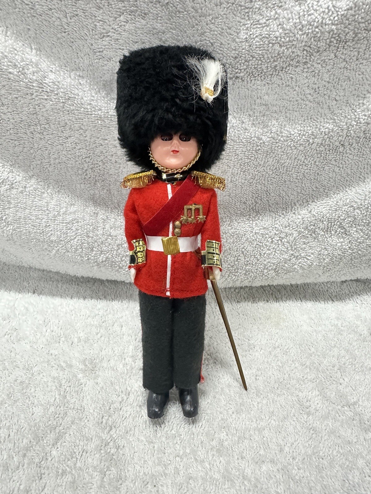 Vintage European Collector Doll from England British Royal Guard 9in