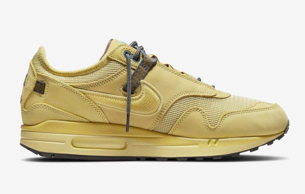 靴 Travis Scott Nike Air Max 1 CACT.US Gold Nike Air Max 1 x Travis Scott Cactus Jack 