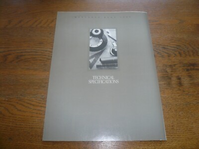 1989 Mercedes-Benz Technical Specifications Sales Brochure - Vintage
