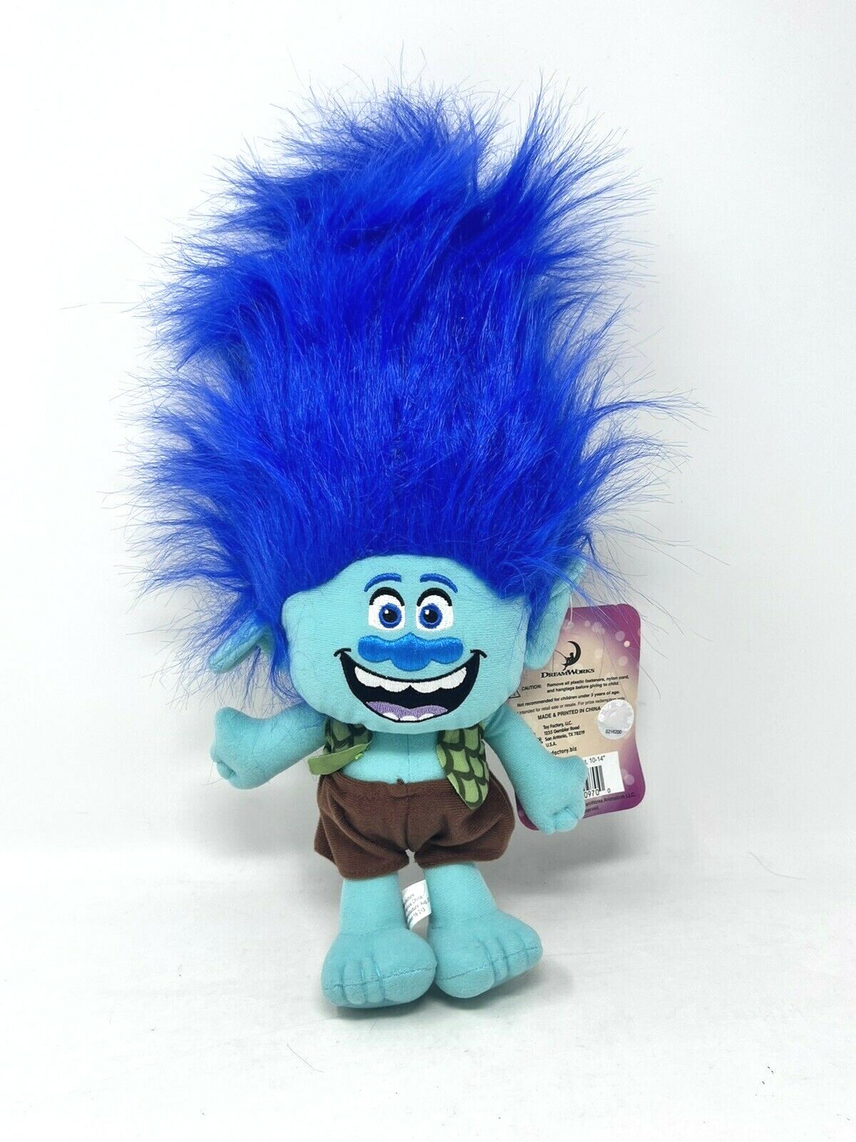 Trolls DreamWorks 13" Stuffed Happy Branch Character Figure Toy Blue Hair  NWT 875499009700 | eBay
