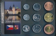 Coins czech republic Stgl./unzirkuliert Kursm&uuml;nzen from 1993 10 Haler (10678220