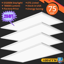 LED Panel Light 75W,2x4FT Recessed Edge-Lit Drop Ceiling Troffer LED Flat Lights