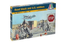 Italeri #6521 1/35 Road Block and U.S. Soldiers-Figures from Master Box