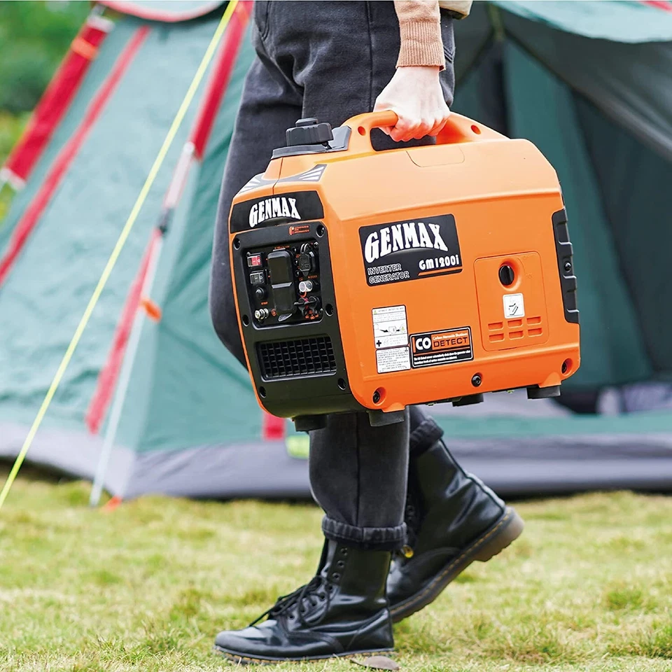 GENMAX 1,200-W Super Quiet Portable Gas Powered Inverter Generator w/ CO Sensor - Image 4 of 4