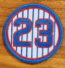 New Chicago Cubs Ryne Sandberg 2 1/2 / 2.5 inch Iron on 23 Jersey Patch