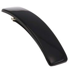 Paris CP1476 French Hair Barrette Clip for Girls, Rubberized Automatic Black