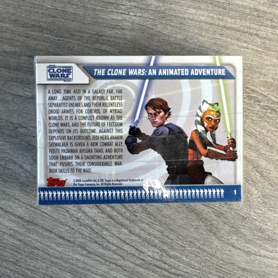 Star Wars The Clone Wars Complete Base Set 90 cards Topps 2008 Brand New Sealed - Image 3 of 4