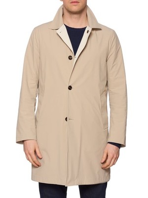 KITON KIRED ''Ben'' Beige-Ivory  Reversible Trench Rain Coat EU 50 NEW US M