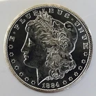 1884 CC MORGAN DOLLAR GEM BU+++! MEGA RARE PROOF LIKE PIECE! CC MINT!  NR #G2071