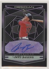 2019 Chronicles Obsidian Electric Etch Purple Prizm 52/99 Jake Bauers Auto 01nw