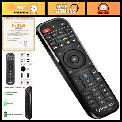 Smart Voice Remote Control Replacement for Super Box S5 Max, S6 Max, Elite - 200