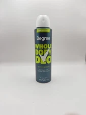 Degree Men Whole Body Deodorant Spray, Aluminum Free, Active Fresh, 4.0 oz