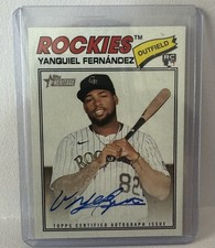 Yanquiel Fernandez RC #ROA-YF 2026 Topps Heritage Real One Autograph Rockies