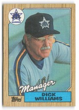 1987 Topps #418 Dick Williams Seattle Mariners