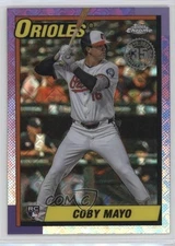 2025 Chrome Logofractor Edition 1990 Topps Coby Mayo #90CB-17 Rookie RC jc3
