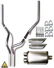 Stainless Steel Conversion Dual Exhaust Kit Fits 2012 Gmc Sierra 1500 2500 Stainless Steel Conversion Dual Exhaust Kit Fits 2012 Gmc Sierra 1500 2500