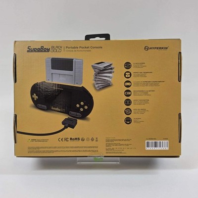 Hyperkin SupaBoy BLACK GOLD ポータブルコンソール HyperKin SupaBoy Black/Gold Portable Pocket Console For SNES | eBay