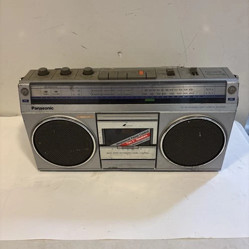 Panasonic RX-4940 Boombox FM/AM Radio Cassette Recorder – No Power Cord - As Is