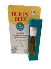 BURT'S BEES BLEMISH STICK TEA TREE Oil BHA SPOT TREATMENT Blemish Stick