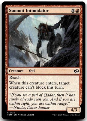 MTG Summit Intimidator Tarkir: Dragonstorm TDM #125 common NM DRAGON FILLS