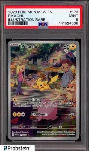 2023 Pokemon MEW EN Illustration Rare #173 Pikachu PSA 9 MINT