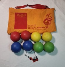 Vintage 8 Piece BOCCE BALL Set WITH BAG - 222 Bocce Classic Sport