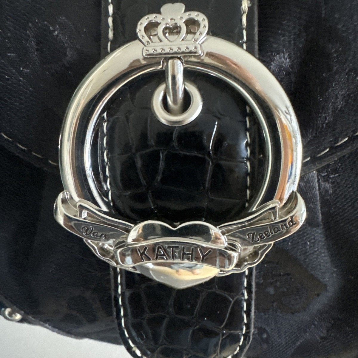 kathy van zeeland purse black | eBay