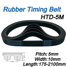 HTD-5M-10mm Open Timing Belt 10mm Wide Select 175mm-2100mm for CNC Step Motor