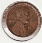110 Year Old Collectible 1916 US Lincoln Wheat Penny Collectors Collection Coin