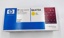 NEW Genuine HP 502A YELLOW Toner Cartridge Q6472A HP Color LaserJet 3600 OEM.