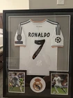 Cristano Ronaldo Signed Auto Real Madrid Soccer Jersey Framed 44x36 PSA COA