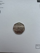 2011 UK London Olympics Aquatics 50p – Circulated UK 50p Coin (Swimmer Design)