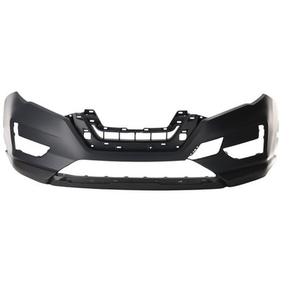 Front Bumper Cover For Nissan Rogue 2017-20 Primed With License Plate Provision