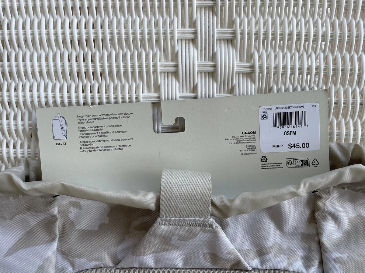 UA Under Armour Utility Flex Sling Bag - Khaki/White/Taupe | eBay