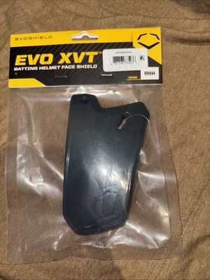 EvoShield EVO XVT Batting Helmet Face Shield (Jaw Guard) RHH - Charcoal- WTV7300