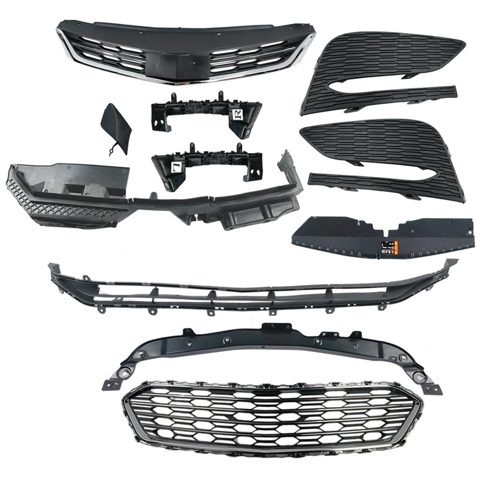 Conjunto de parrilla y parachoques 11 piezas para Chevrolet Cruze 2016-2018 Foto 3 de 4