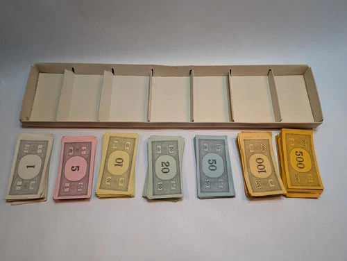 Vintage 1961 Parker Bros Monopoly Money Original CA$H Replacement