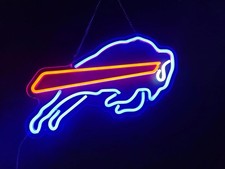Buffalo Bills Sports LED Neon Sign With Dimmer USB Powered Adjustable Light