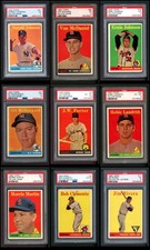 1958 Topps Baseball Name & Team Variation Almost Complete Set 5 - EX 7270274