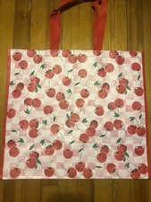 Shopping Tote Bag CHERRIES 🍒Cherry 🍒Checkered TJX 🍒NEW ❗️cute