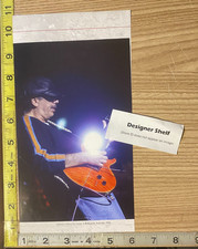 Carlos Santana With Guitar On Stage Australia Performance Scene Book Photograph